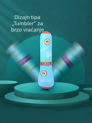 Dječja napuhiva boksačka vreća s vertikalnim postoljem za kućni trening