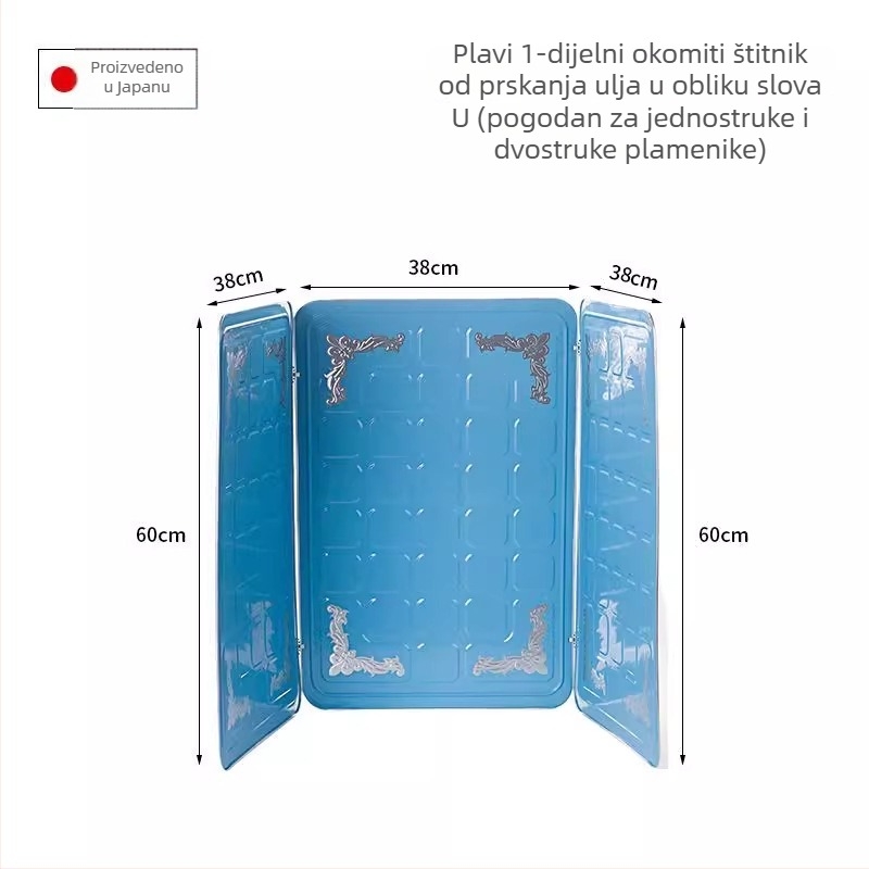 Izolirani štitnik za prskanje ulja od aluminijske folije za kuhinjski štednjak