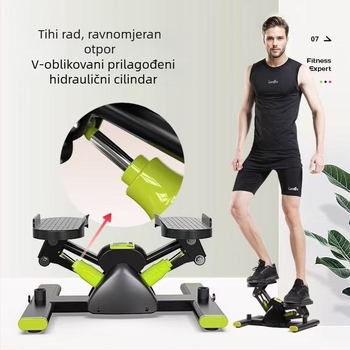 Hidraulični pedalni uređaj u obliku slova V za kućnu upotrebu, prijenosni stepper, fitness stepper trener, uređaj za brojanje koraka