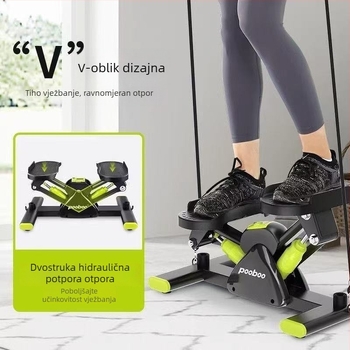 Hidraulični pedalni uređaj u obliku slova V za kućnu upotrebu, prijenosni stepper, fitness stepper trener, uređaj za brojanje koraka