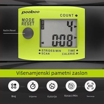 Hidraulični pedalni uređaj u obliku slova V za kućnu upotrebu, prijenosni stepper, fitness stepper trener, uređaj za brojanje koraka