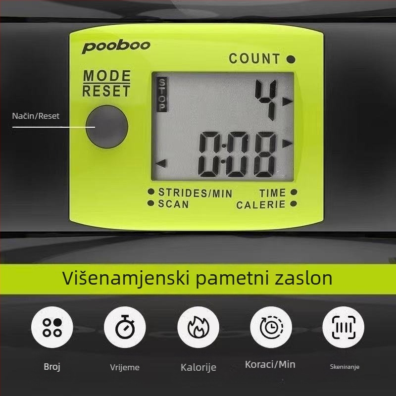 Hidraulični pedalni uređaj u obliku slova V za kućnu upotrebu, prijenosni stepper, fitness stepper trener, uređaj za brojanje koraka