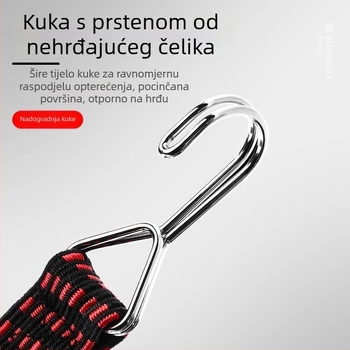 Elastični remen za pričvršćivanje za motocikle i električna vozila, rastezljiva veza za pričvršćivanje prtljage