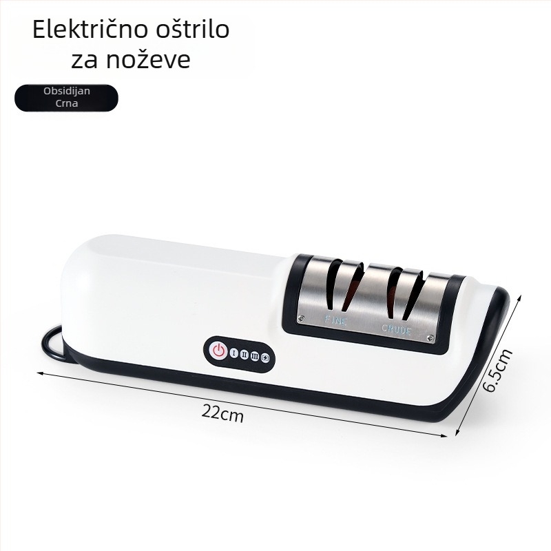 Bežični električni oštrač noževa, punjiv, višenamjenski, kompaktan automatski kamen za oštrenje kuhinjskih noževa