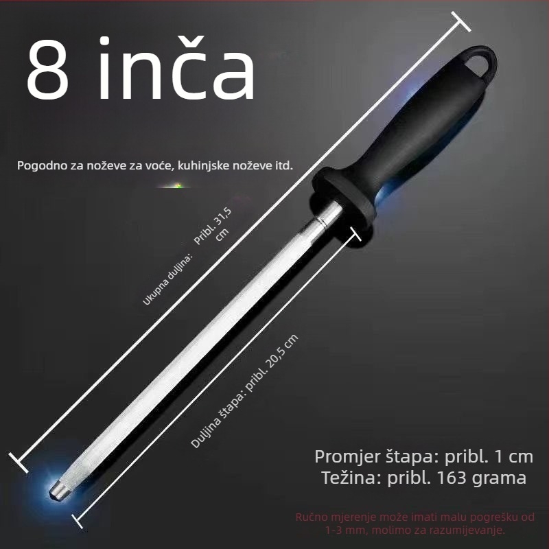 Štapić za brušenje noževa s ultrafinim zrnom, profesionalna uporaba mesarima, kućni kuhinjski nože.