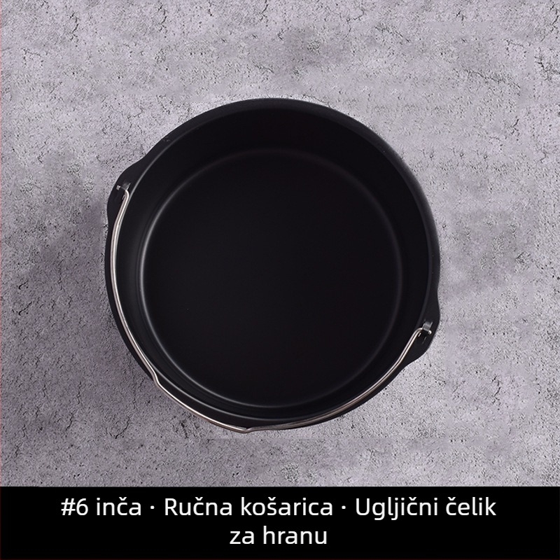 Kalup za tortu za fritezu na zrak, univerzalni okrugli kalup za pečenje, otporan na visoke temperature, s nelepljivim dnom, 30 cm