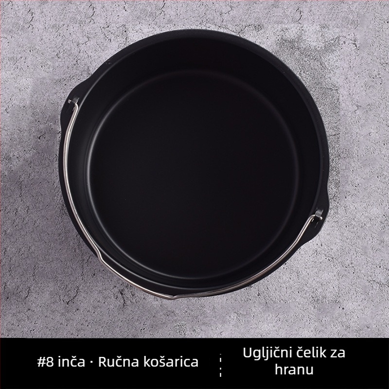 Kalup za tortu za fritezu na zrak, univerzalni okrugli kalup za pečenje, otporan na visoke temperature, s nelepljivim dnom, 30 cm