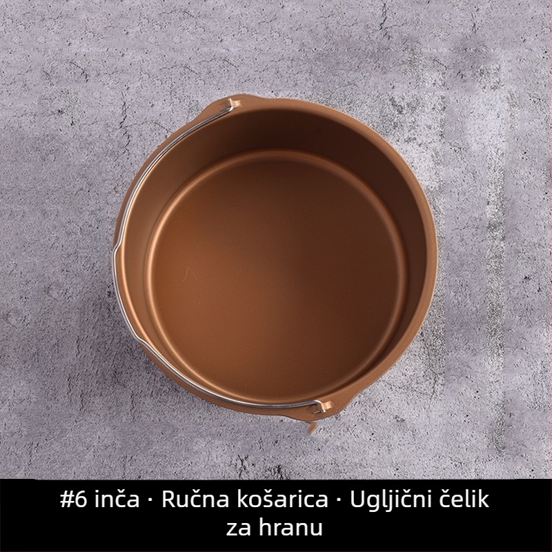 Kalup za tortu za fritezu na zrak, univerzalni okrugli kalup za pečenje, otporan na visoke temperature, s nelepljivim dnom, 30 cm