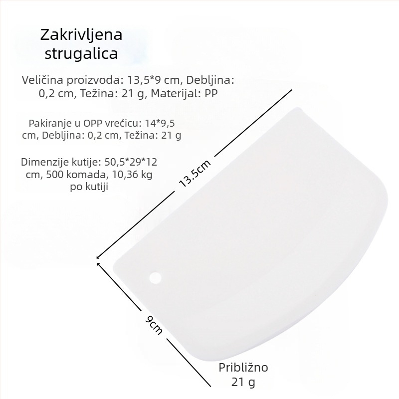 Proizvodi za pečenje: plastična špatula za tijesto, rezač i narezivač tijesta, spatula za rižine rezance, alati za pečenje