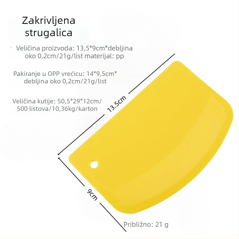 Proizvodi za pečenje: plastična špatula za tijesto, rezač i narezivač tijesta, spatula za rižine rezance, alati za pečenje