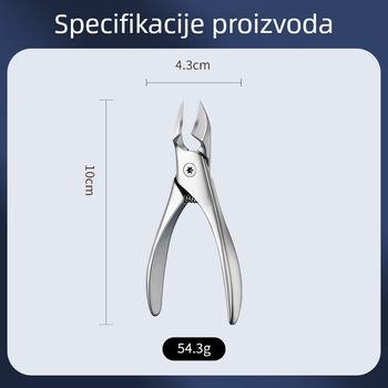 Novi mini kliješta za nokte od nehrđajućeg čelika s rogovim vrhom za urasle nokte