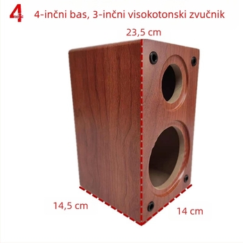 Drveni kabinet zvučnika za police, DIY dvodijelno kućište za zvučnike s 4, 5, 6,5, 8 i 10 inča