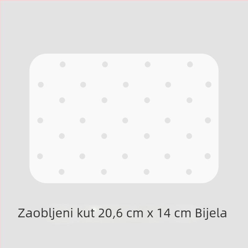 Pravokutni papir za pečenje za kuhanje na zraku s dvostrukim slojem silikonskog premazivanja