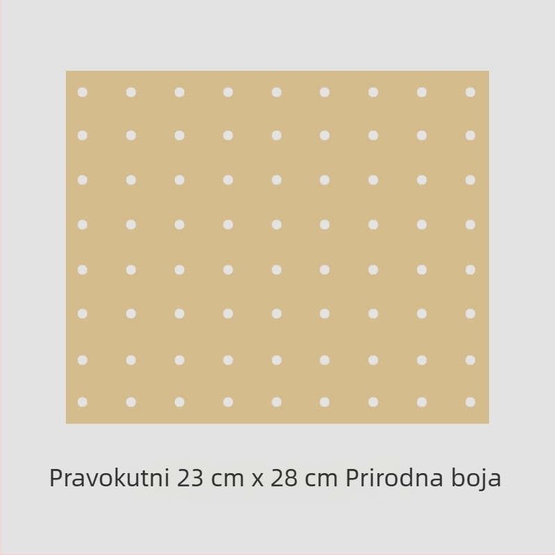 Pravokutni papir za pečenje za kuhanje na zraku s dvostrukim slojem silikonskog premazivanja
