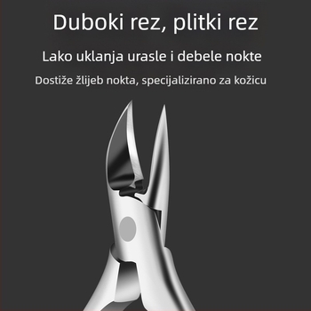 Set za pedikuru za zarasene nokte na nozi: kliješta za nokte sa žljebom, škare za nokte i nož za pedikuru