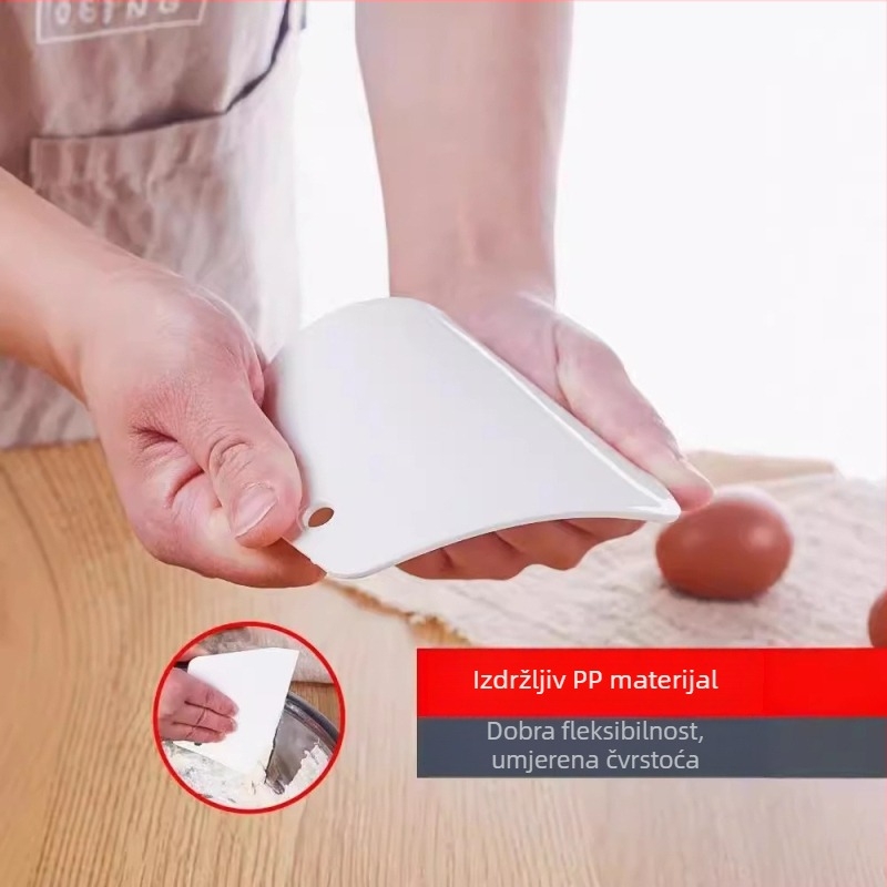 Plastični set kuhinjskih alata za kućno pečenje — špatula za kremu, nož za tortu, rezač palačinki, rezač rižinih rolica, rezač želea