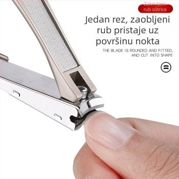 Set od tri kliješta za nokte s anti-splash zaštitom, ravnim i kosim čeljustima, metalna kutija