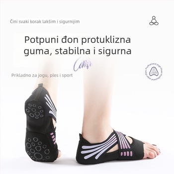Joga tenisice za unutarnju upotrebu s pet prstiju, protuklizna silikonska mekana potplata, Pilates i ples, Lycra gornji dio, prozračne