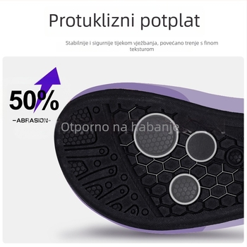 Ženske tenisice za unutarnje vježbanje s mekanom potplatom za aerobik i jogu, lagane, protuklizne kućne tenisice za trening