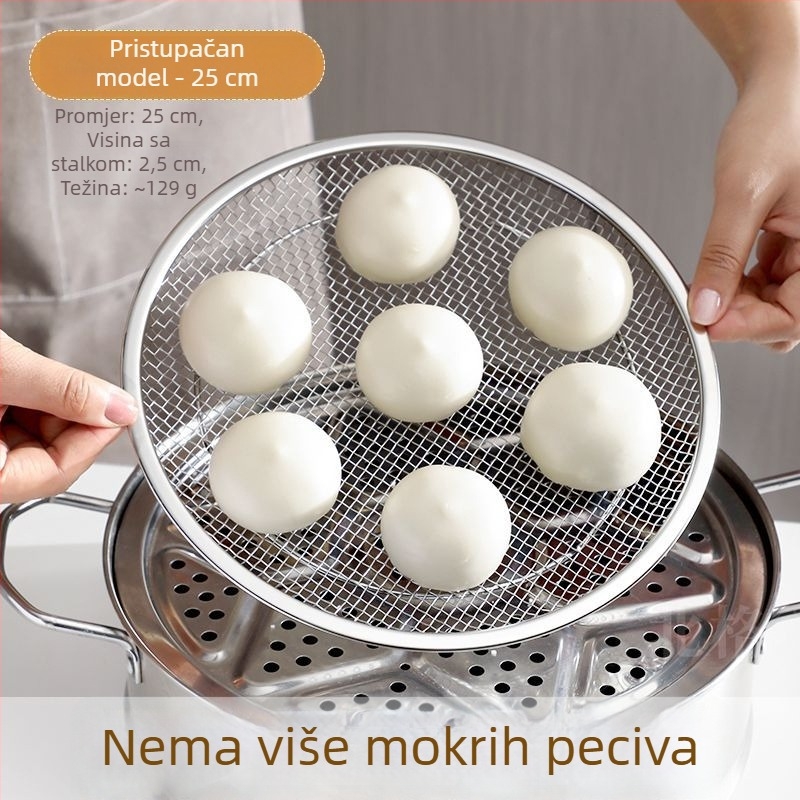 Stalak za parenje od nehrđajućeg čelika 304 za kućnu upotrebu, suha mreža za parene peciva