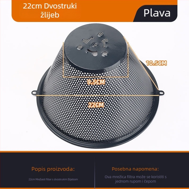 Poklop filtra kuhinjske nape i hvatač ulja – posuda za ulje – pribor
