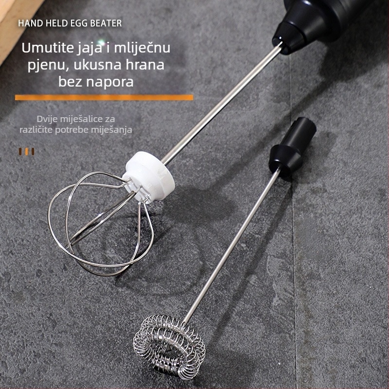Električni ručni mućkalica za jaja – kompaktni mini mikser za tučenje bjelanjaka i krema