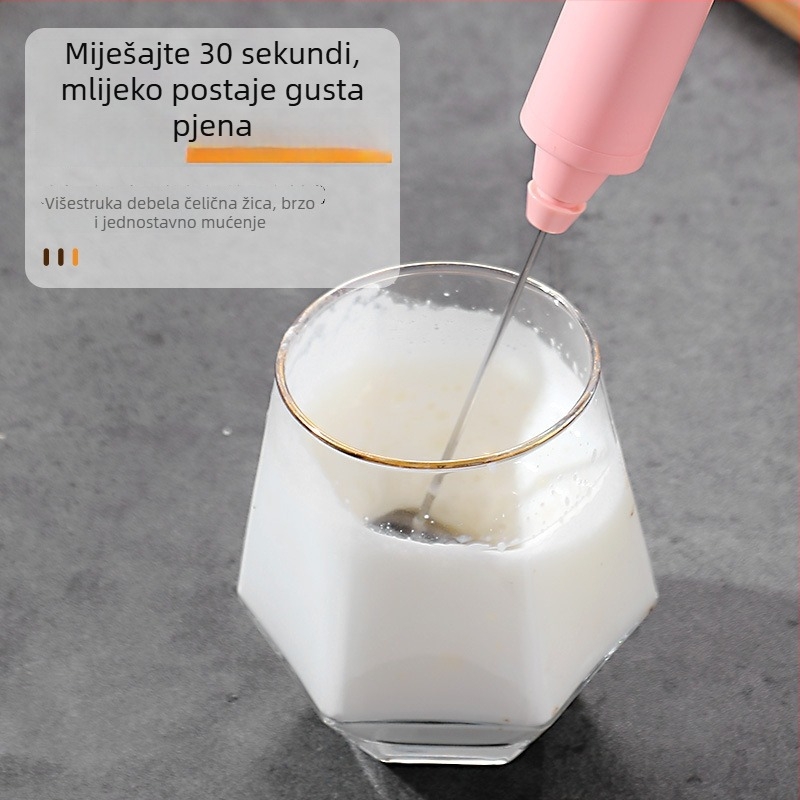 Električni ručni mućkalica za jaja – kompaktni mini mikser za tučenje bjelanjaka i krema