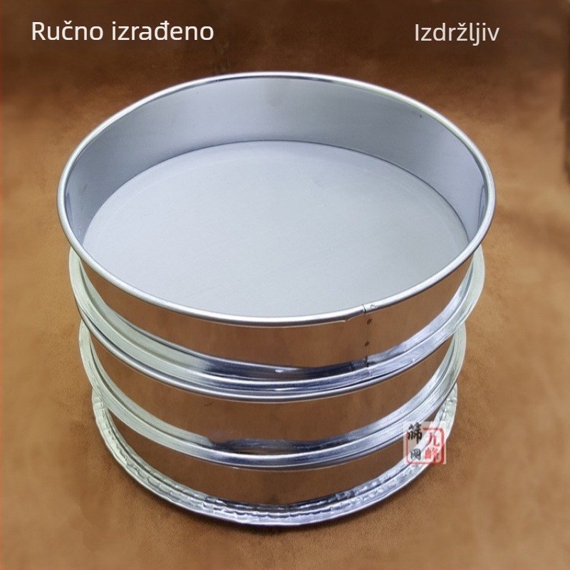 Sito za uzorkovanje od nehrđajućeg čelika 304 s otvorima 200-1000, promjera 20 cm, fino sito za brašno