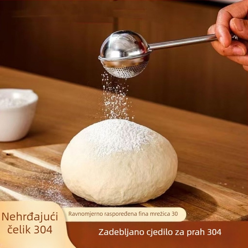 Nehrđajući čelično sito za kakao, šećer i brašno – fino sito za pečenje