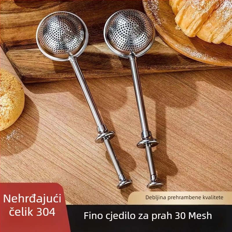 Nehrđajući čelično sito za kakao, šećer i brašno – fino sito za pečenje