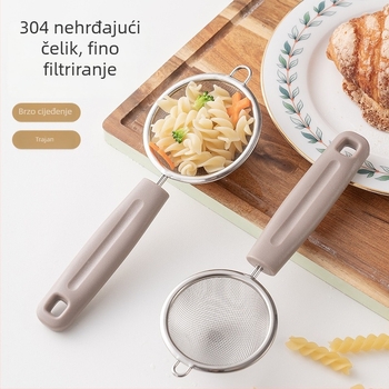 Nerđajući čelik mini kuhinjsko sito i cedilo za dječju hranu, prosijavanje brašna, pečenje, prehrambeni filter za sojino mlijeko i ulje