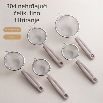 Nerđajući čelik mini kuhinjsko sito i cedilo za dječju hranu, prosijavanje brašna, pečenje, prehrambeni filter za sojino mlijeko i ulje