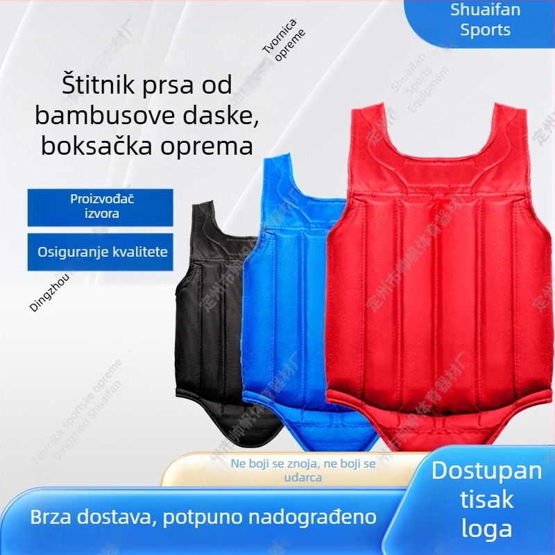 Zaštita prsa za Muay Thai s EVA jastučićem, Oxford tkanina – set za trening boksa i borilačkih vještina