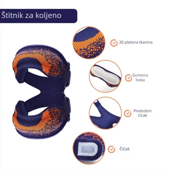 Pleteni trodijelni sportski kaiš za koljeno za muškarce i žene — podrška koljenu za trčanje, vožnju biciklom, planinarenje i sportove s loptom