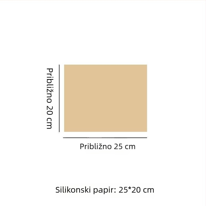 Parchment papir u drvnom tonu sa silikoniziranim premazom, za pečenje i roštiljanje, otporan na visoke temperature, debeli podmetač za tepsu, upija masnoću