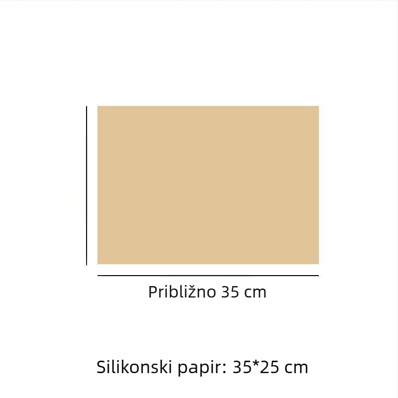 Parchment papir u drvnom tonu sa silikoniziranim premazom, za pečenje i roštiljanje, otporan na visoke temperature, debeli podmetač za tepsu, upija masnoću