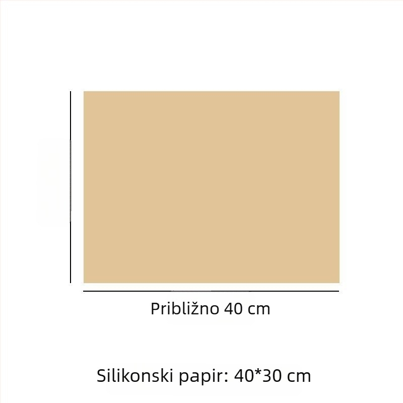 Parchment papir u drvnom tonu sa silikoniziranim premazom, za pečenje i roštiljanje, otporan na visoke temperature, debeli podmetač za tepsu, upija masnoću