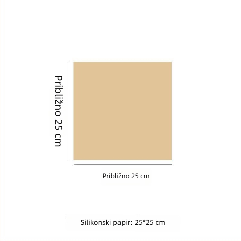 Parchment papir u drvnom tonu sa silikoniziranim premazom, za pečenje i roštiljanje, otporan na visoke temperature, debeli podmetač za tepsu, upija masnoću