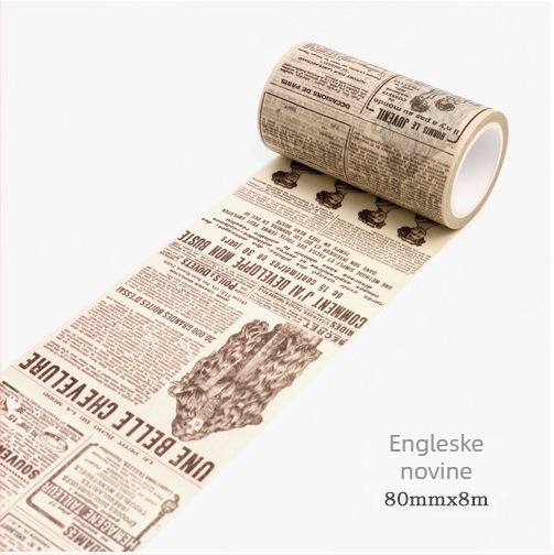 Twilight washi traka – gotički stil, DIY planer, retro tekstualna dekoracija, serija od 11 dizajna