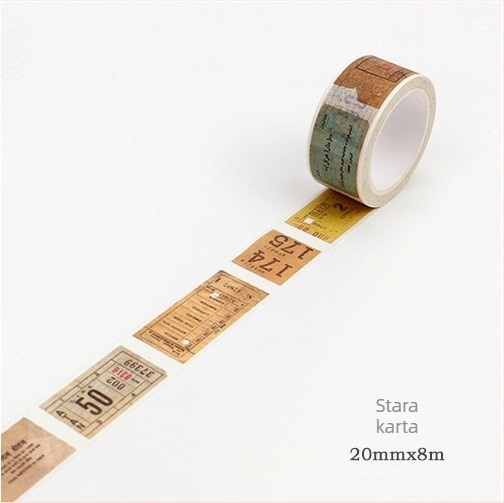 Twilight washi traka – gotički stil, DIY planer, retro tekstualna dekoracija, serija od 11 dizajna