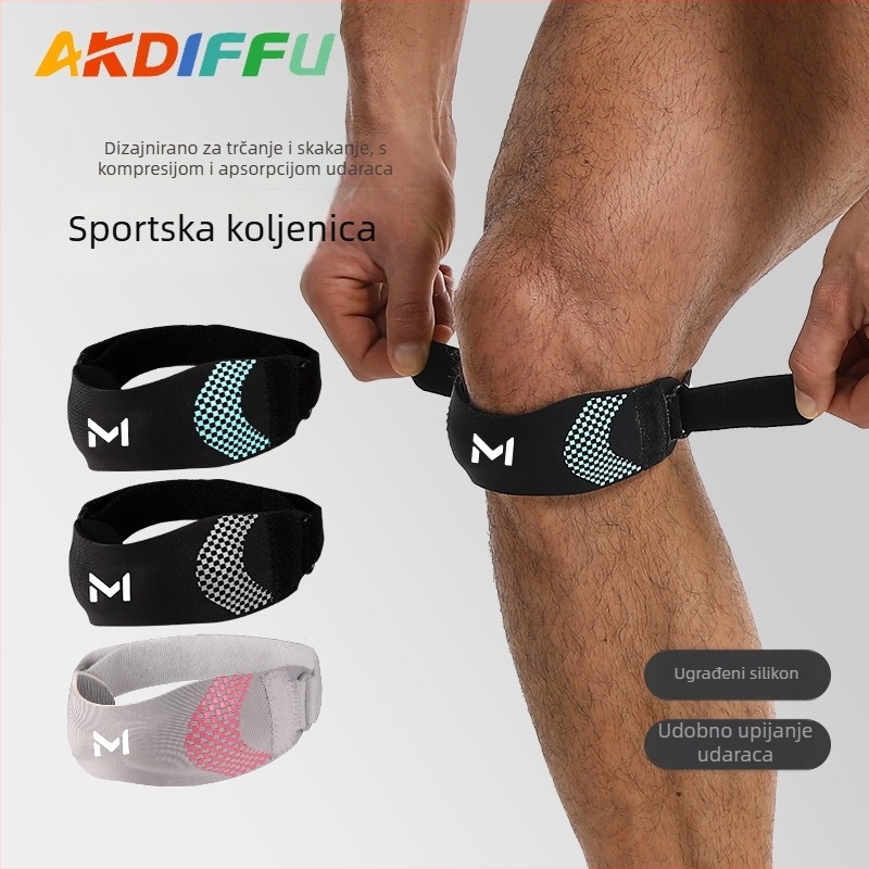 Patelarina traka za koljeno – sportska podrška za trčanje, fitness, za muškarce i žene; stabilizacija koljena, podrška menisku i patelle