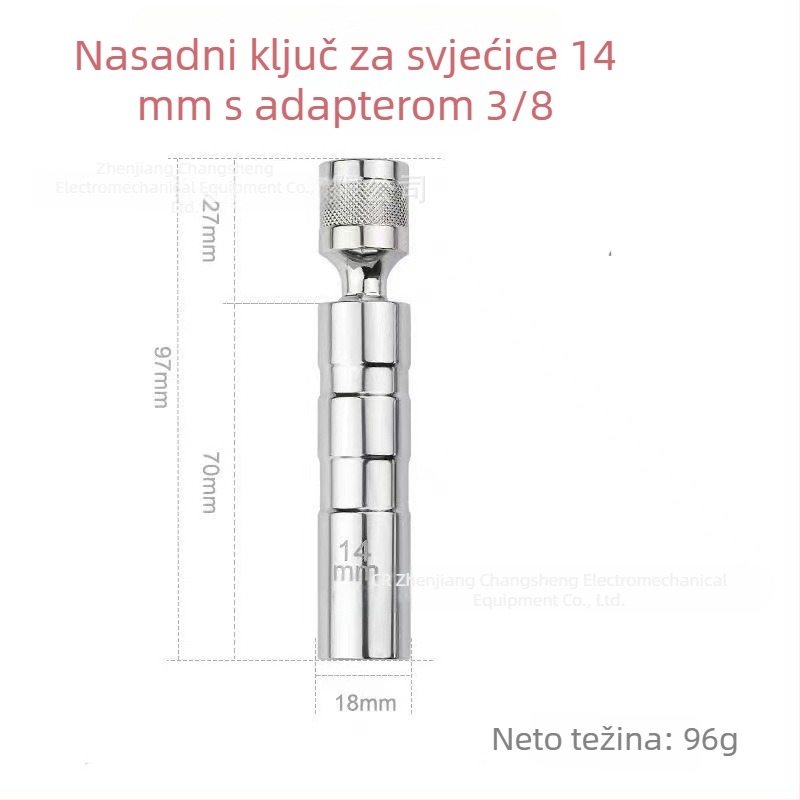 Univerzalni magnetski nastavak za svjećice, tan zid, 14/16 mm, alat za demontažu automobila