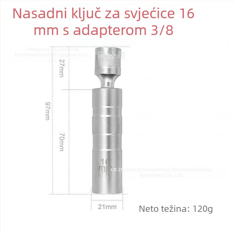 Univerzalni magnetski nastavak za svjećice, tan zid, 14/16 mm, alat za demontažu automobila