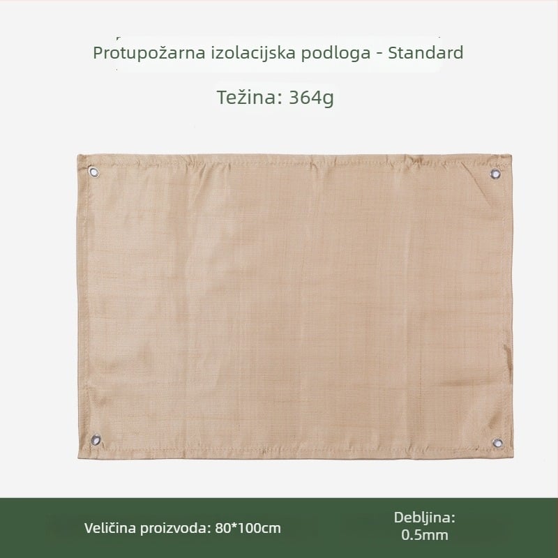 Vatrootporna podloga za kampiranje, tkanina od staklenih vlakana