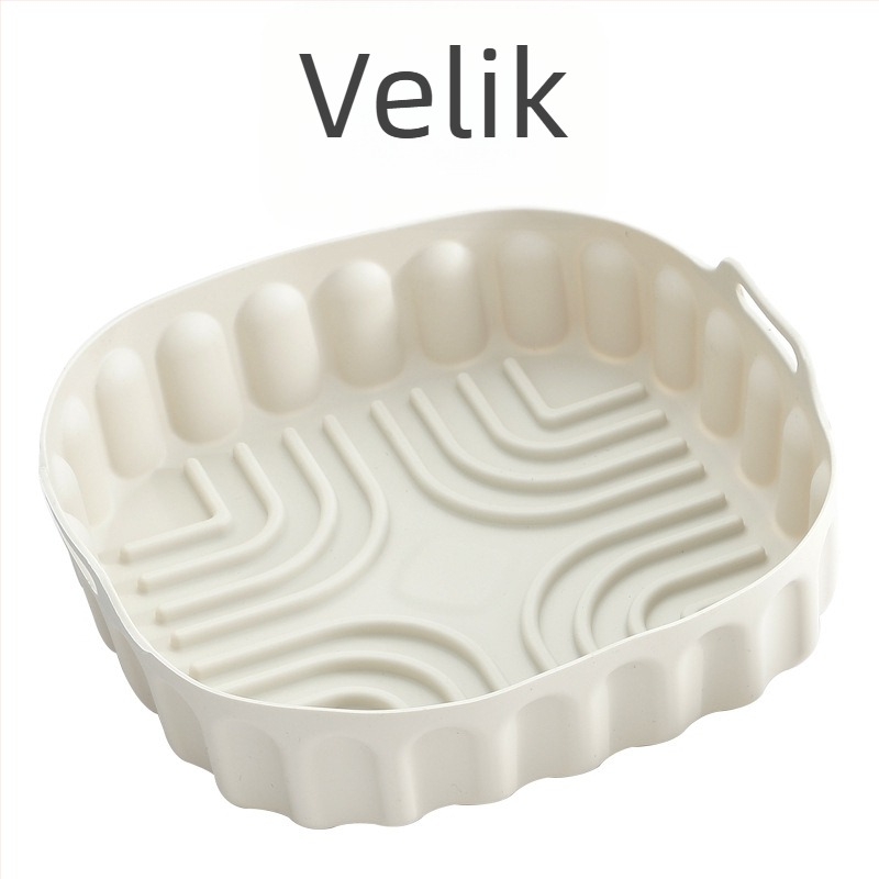 Visokootporna silikonska tava za air fryer, ponovno upotrebljiva podloga za pečenje, kućna tava za pečenje.