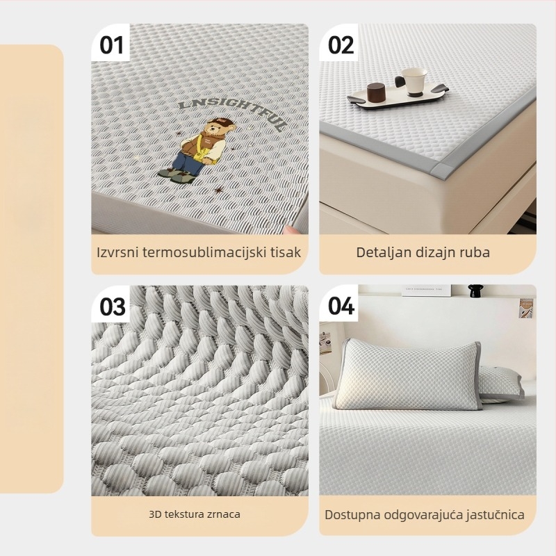 2026 Novi A-klase rashladni mat za majke i bebe, Ice Silk, ljetni rashladni mat, kućna mekana podloga, strojno pranje