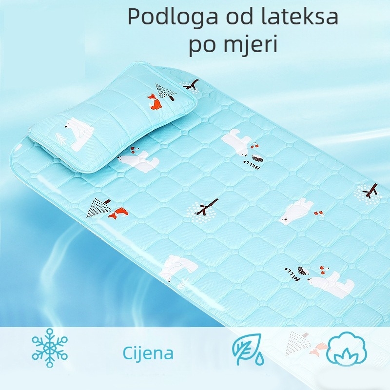 Set dječjih prostirki od ice silk – sklopivi, dvostrani, za djecu 0–3 godine, dva komada, lako čišćenje
