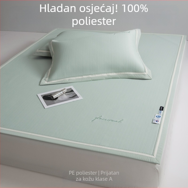 Klasa A, 100% polietilen hlađenje madrac trodijelni set, površina ledeni saten, strojno pranje, hlađenje, klimatizacijski madrac, za krevet od 2 m