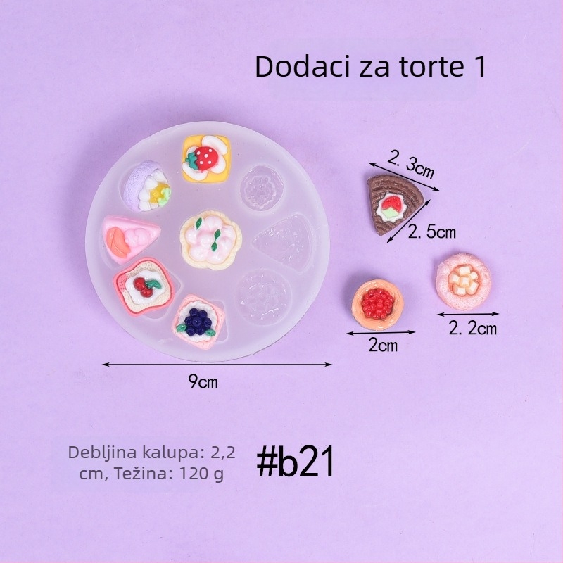 Silikonska forma za torte nepravilnog oblika, pogodna za fondan, čokoladu i pečenje; za ukrašavanje torti i izradu sapuna