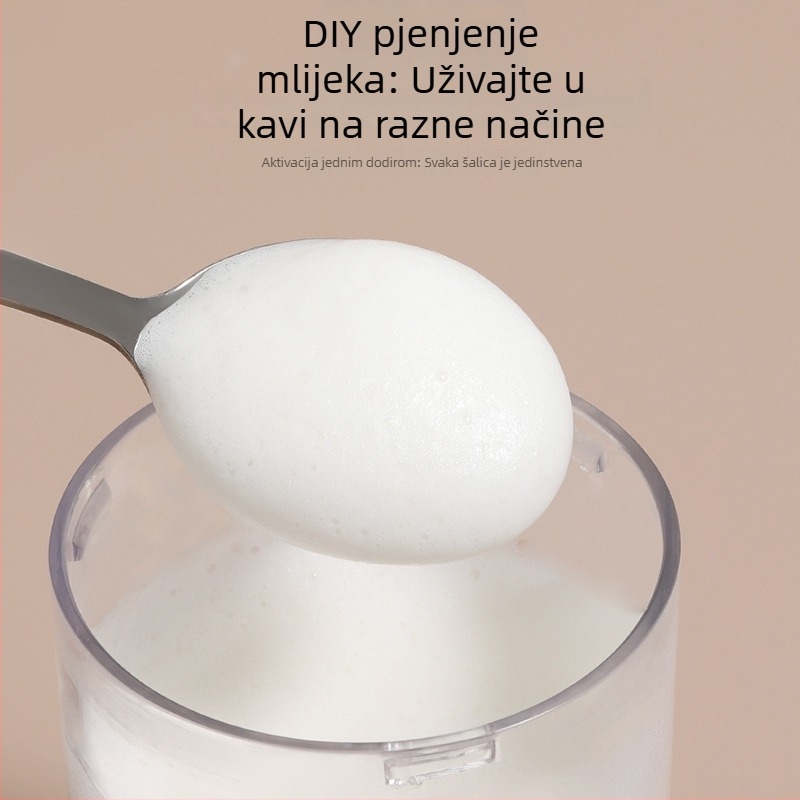 Mini prijenosni automatski naparivač mlijeka za latte art, pogodan za kampiranje, putovanja i kućnu upotrebu